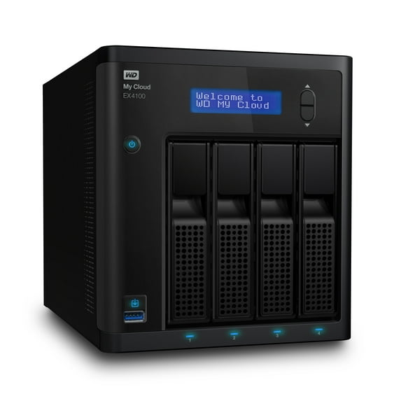 WD 32TB My Cloud EX4100 Expert Series 4-Bay Network Attached Storage - NAS - WDBWZE0320KBK-NESN