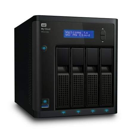 WD 32TB My Cloud Pro Series PR4100 Network Attached Storage - NAS - WDBNFA0320KBK-NESN
