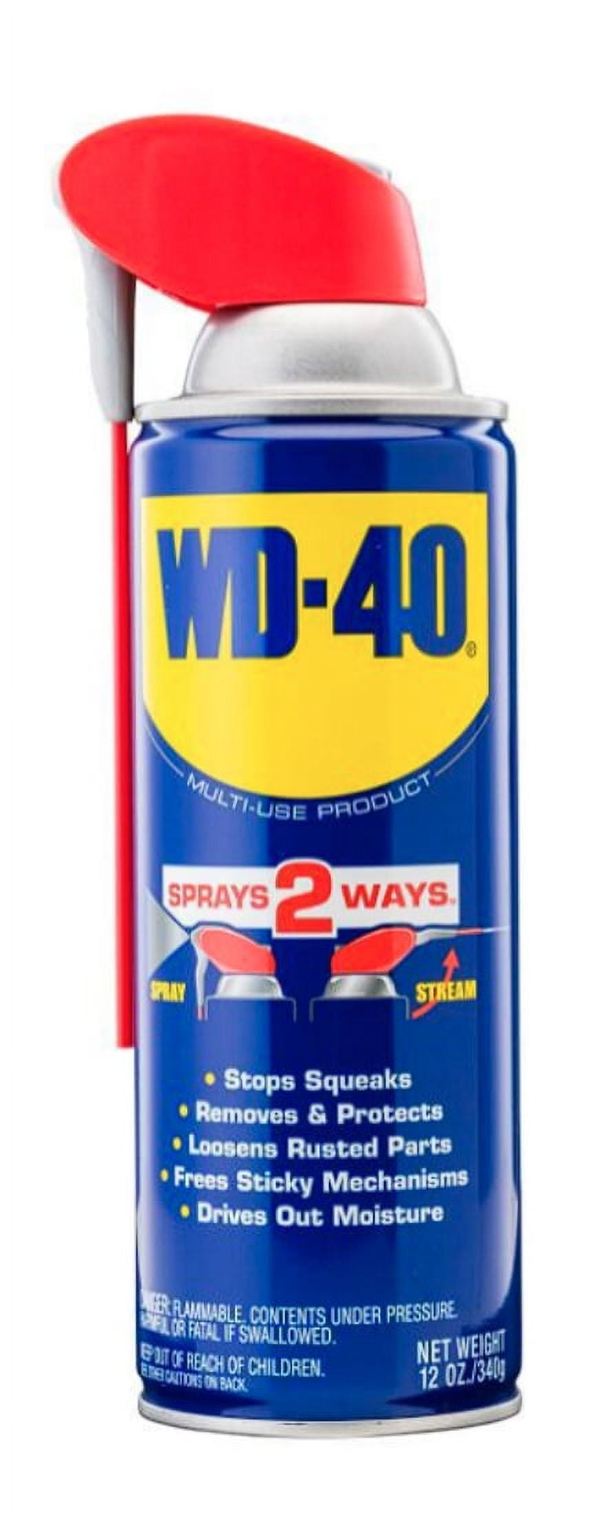 WD40 49005 MultiPurpose Lubricant Aerosol Spray Product for Rust Clean 12 oz.