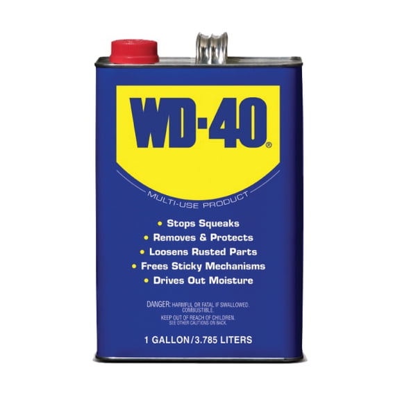 WD-40 490118 Multi-Use Lubricant, 1 Gallon Can, Light Amber Liquid