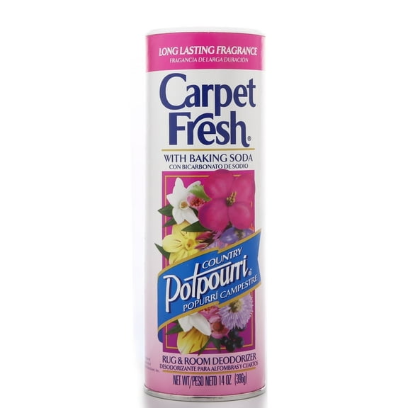 WD-40 Carpet Fresh White Powder Country Potpourri Scent Rug and Room Deodorizer, 14 Ounce