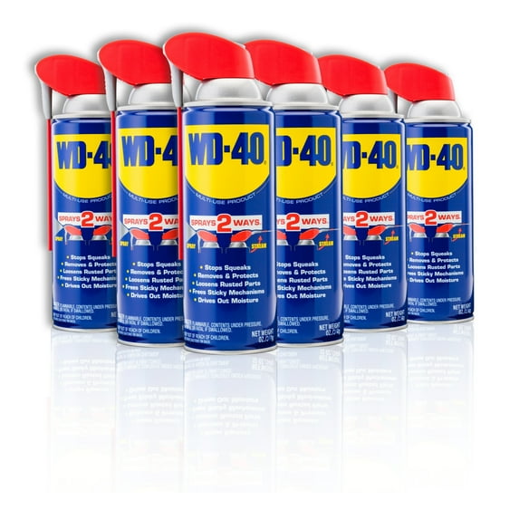 WD-40 Multi-Purpose Lubricant Spray, 8 oz., Sold as 6-count Case, Machine and Tool Lubricant