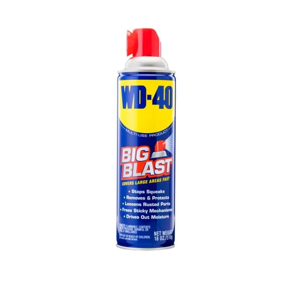 WD-40 Multi-Use Product Big-Blast Lubricant with Wide Nozzle Spray, 18 oz