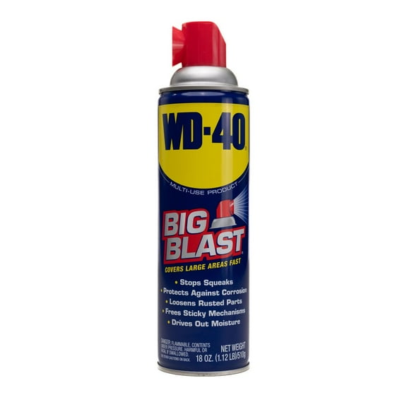 WD-40 Multi-Use Product Big-Blast Lubricant with Wide Nozzle Spray, 18 oz