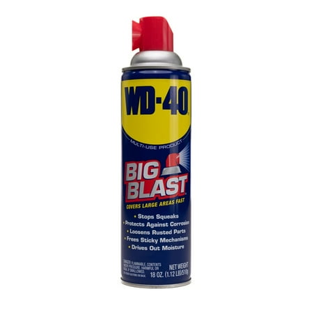 WD-40 Multi-Use Product Big-Blast Lubricant with Wide Nozzle Spray, 18 oz