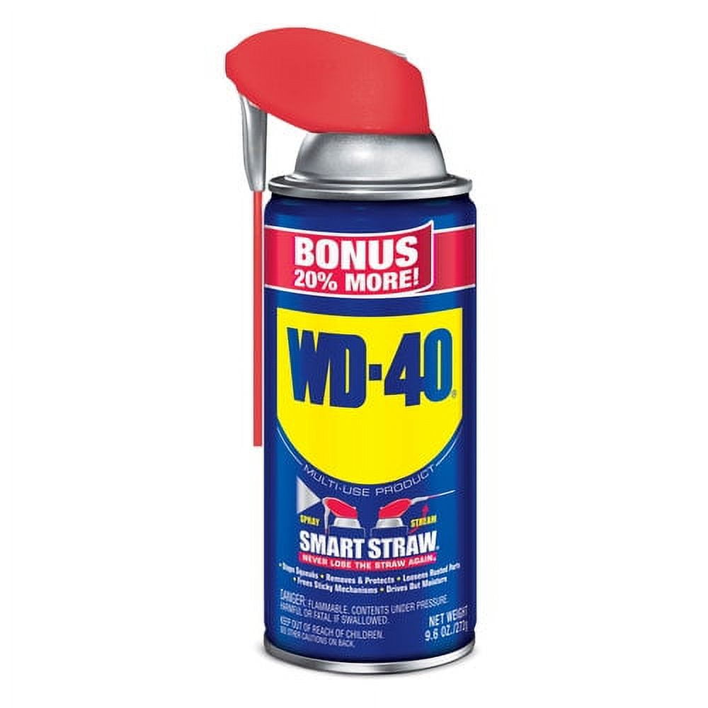 WD-40 Smart Straw Spray Lubricant with 20% Bonus, 9.6 oz.