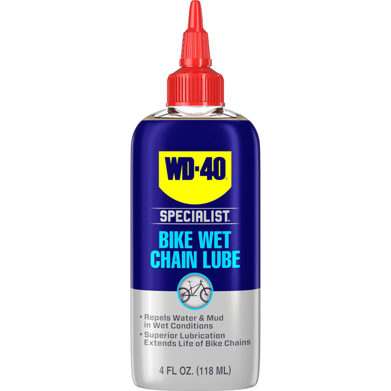 WD-40 SPECIALIST 4 oz. Bike Wet Chain Lubricant, High-Performance Lubricant  for Muddy & Extreme Conditions 39000 - The Home Depot