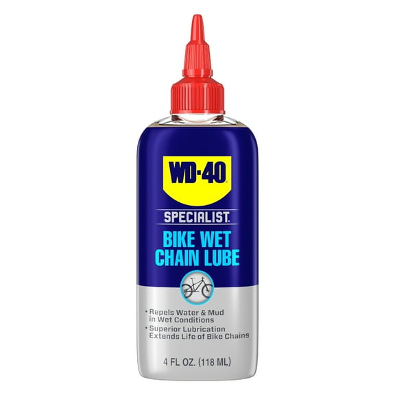 WD-40 Specialist Bike Wet Chain Bicycle Lubricant, 4 fl. oz