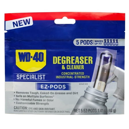 WD-40 Specialist Industrial-Strength Degreaser and Cleaner EZ-PODS Multi-Surface Cleaning Solution (5 Pods)