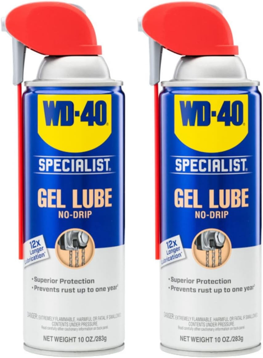 WD-40 Specialist No-Drip Gel Lubricant - Corrosion Protection - 2 Pack, 10  oz - Walmart.com