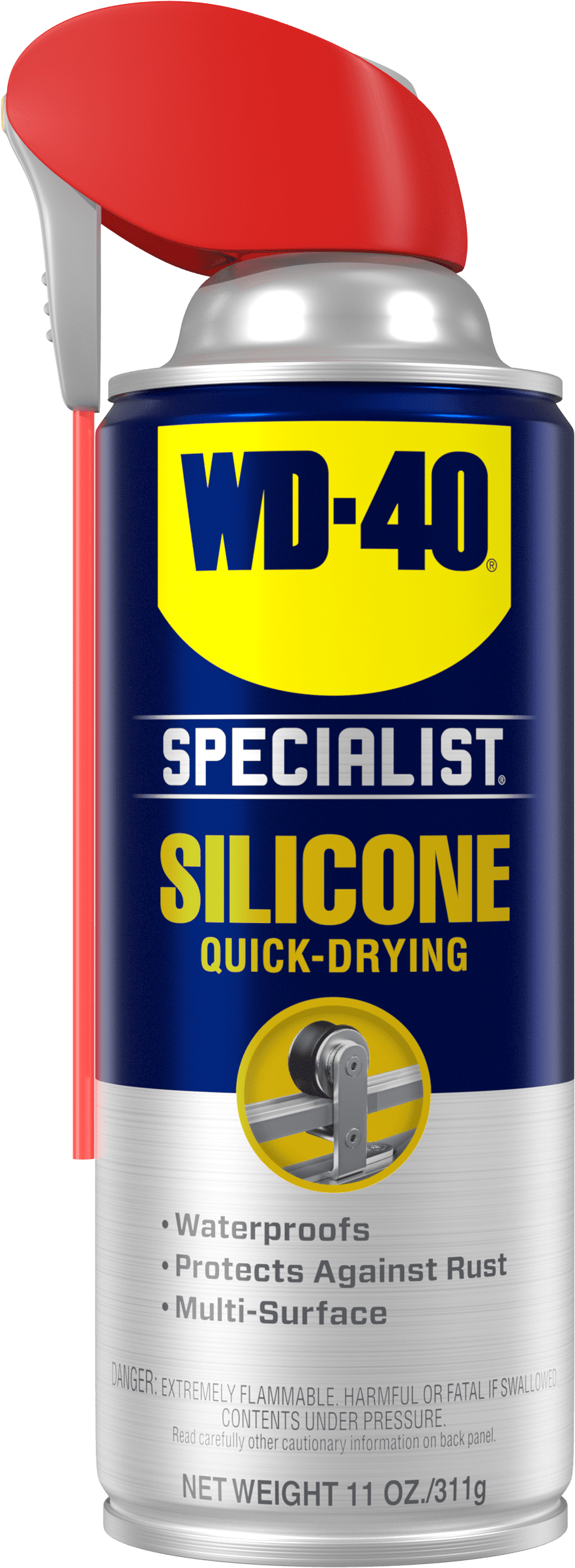 WD-40 Multi-Use Product, One Gallon & Specialist Silicone Lubricant with  SMART STRAW SPRAYS 2 WAYS, 11 OZ