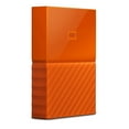 thumbnail image 1 of WD 4TB Orange My Passport Portable External Hard Drive - USB 3.0 - Model WDBYFT0040BOR-WESN, 1 of 8