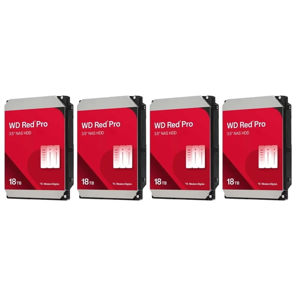 WD 4x WD Red Pro 18TB