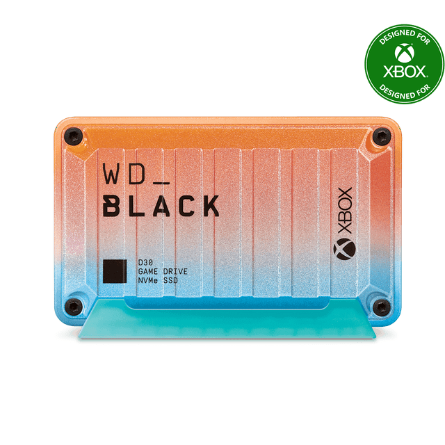 WD_BLACK 1TB D30 Game Drive SSD for Xbox, Limited Edition Summer Collection, Portable External Solid State Drive - WDBAMF0010BSU-WESN