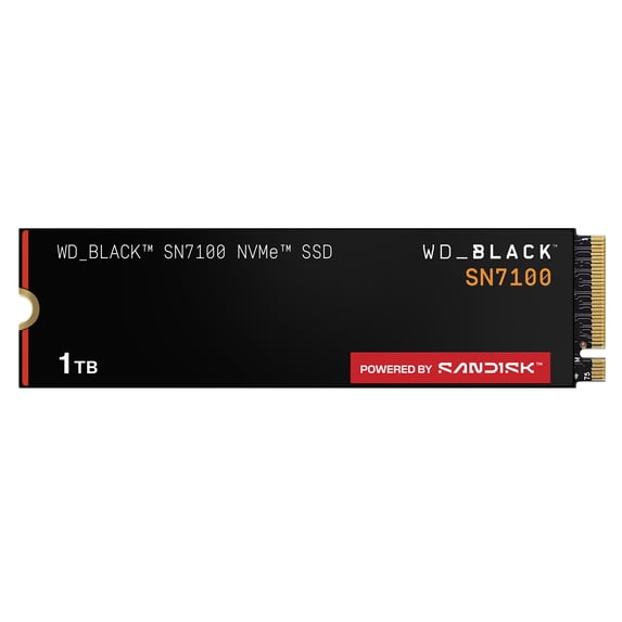 WD_BLACK 1TB SN7100 NVMe Internal SSD Powered by Sandisk - PCIe Gen5 M.2 2280, up to 7,000 MB/s Internal Solid State Drive