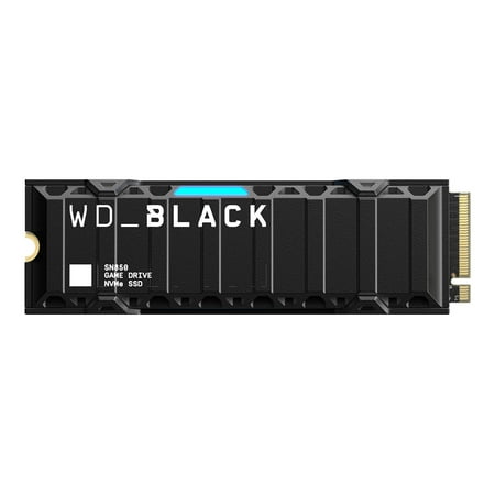 WD Black SN850 NVMe SSD WDBBKW0010BBK - SSD - 1 TB - internal - M.2 2280 - PCIe 4.0 x4 (NVMe) - integrated heatsink - for Sony PlayStation 5