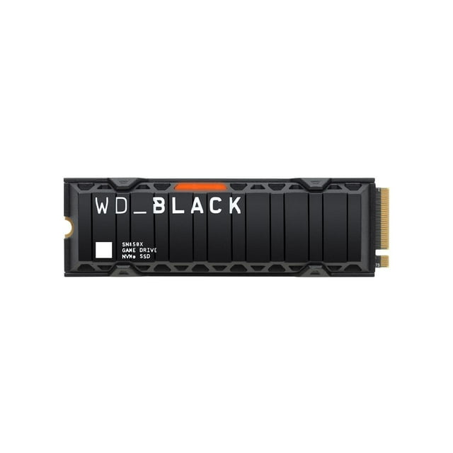 WD_BLACK 1TB SN850X NVMe Internal Gaming Solid State Drive with Heatsink - Works with Playstation 5, Gen4 PCIe, M.2 2280, Up to 7,300 MB/s - WDS100T2XHE