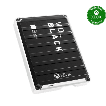 WD - BLACK P10 Game Drive for Xbox 2TB External USB 3.2 Gen 1 Portable Hard Drive - Black With White Trim