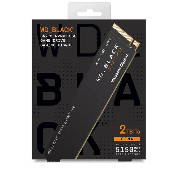 WD_BLACK 2TB SN770 NVMe PCIe 4.0 M.2 Internal SSD - WDBBDL0020BNC-WRWM