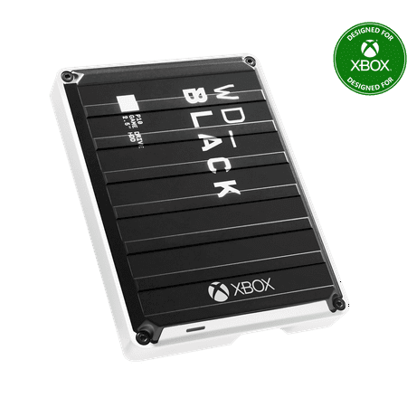WD - BLACK P10 Game Drive for Xbox 4TB External USB 3.2 Gen 1 Portable Hard Drive - Black With White Trim