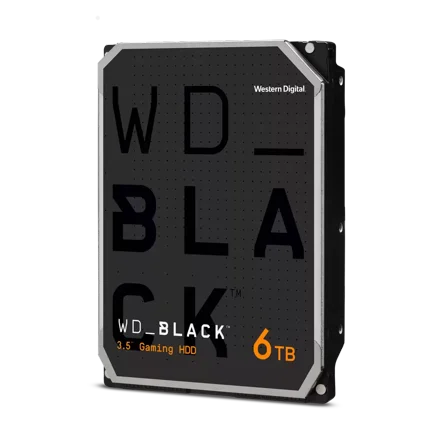 WD_BLACK 6TB Gaming SATA HDD, 3.5" Internal Hard Drive HDD, 7200 RPM, 256MB Cache - WD6004FZBX