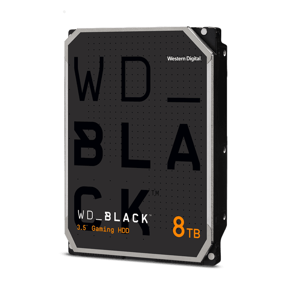 WD_BLACK 8TB Gaming SATA HDD, 3.5" Internal Hard Drive HDD, 7200 RPM, 256MB Cache - WD8002FZBX