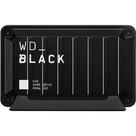 WD - D30 2TB Game Drive for PlayStation and Xbox External USB Type-C Portable SSD - Black