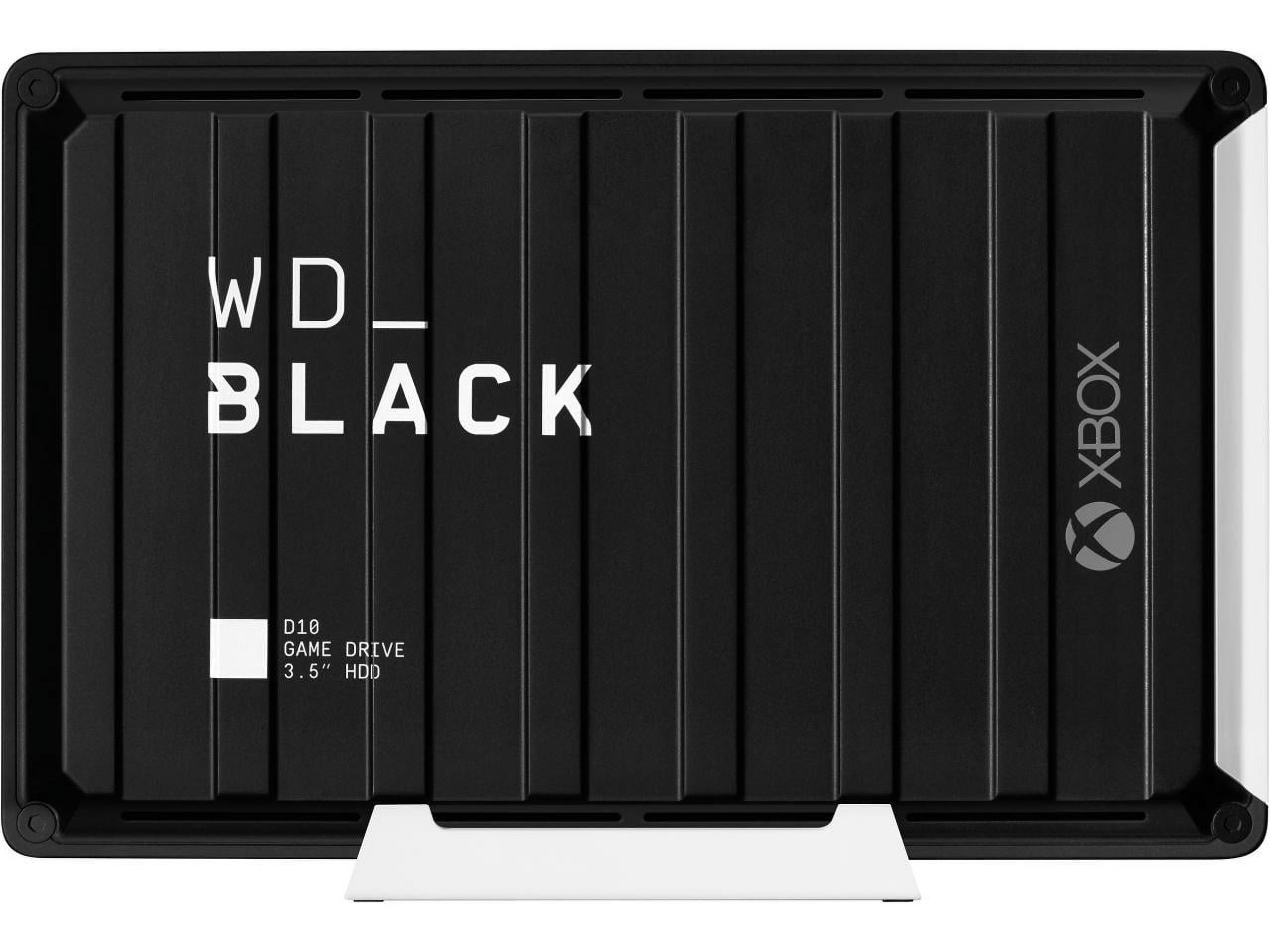 WD Black 12TB D10 Game Drive Desktop External Hard Drive for Xbox USB 3.2 (WDBA5E0120HBK-NESN) - image 1 of 12
