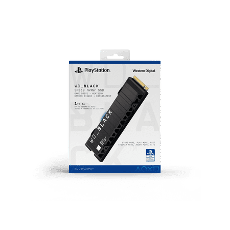 WD - BLACK SN850 1TB Internal SSD PCIe Gen 4 x4 Officially Licensed for PS5 with Heatsink