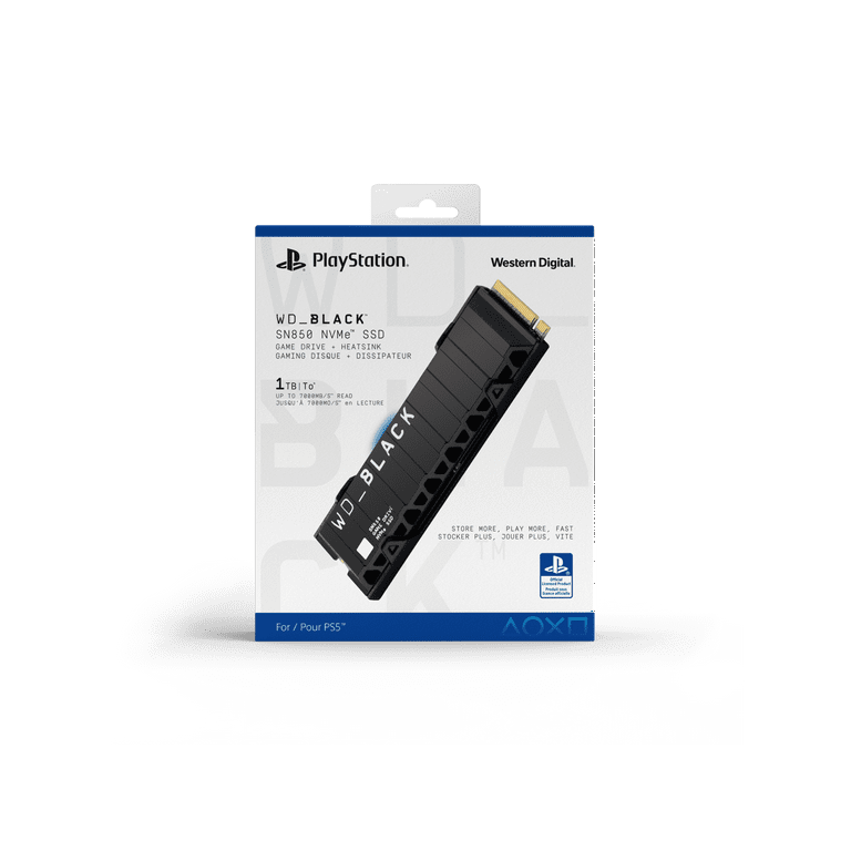 WD_BLACK 1TB SN850 NVMe SSD, PlayStation Game Storage WD_BLACK 1TB SN850 NVMe SSD, PlayStation Game Storage