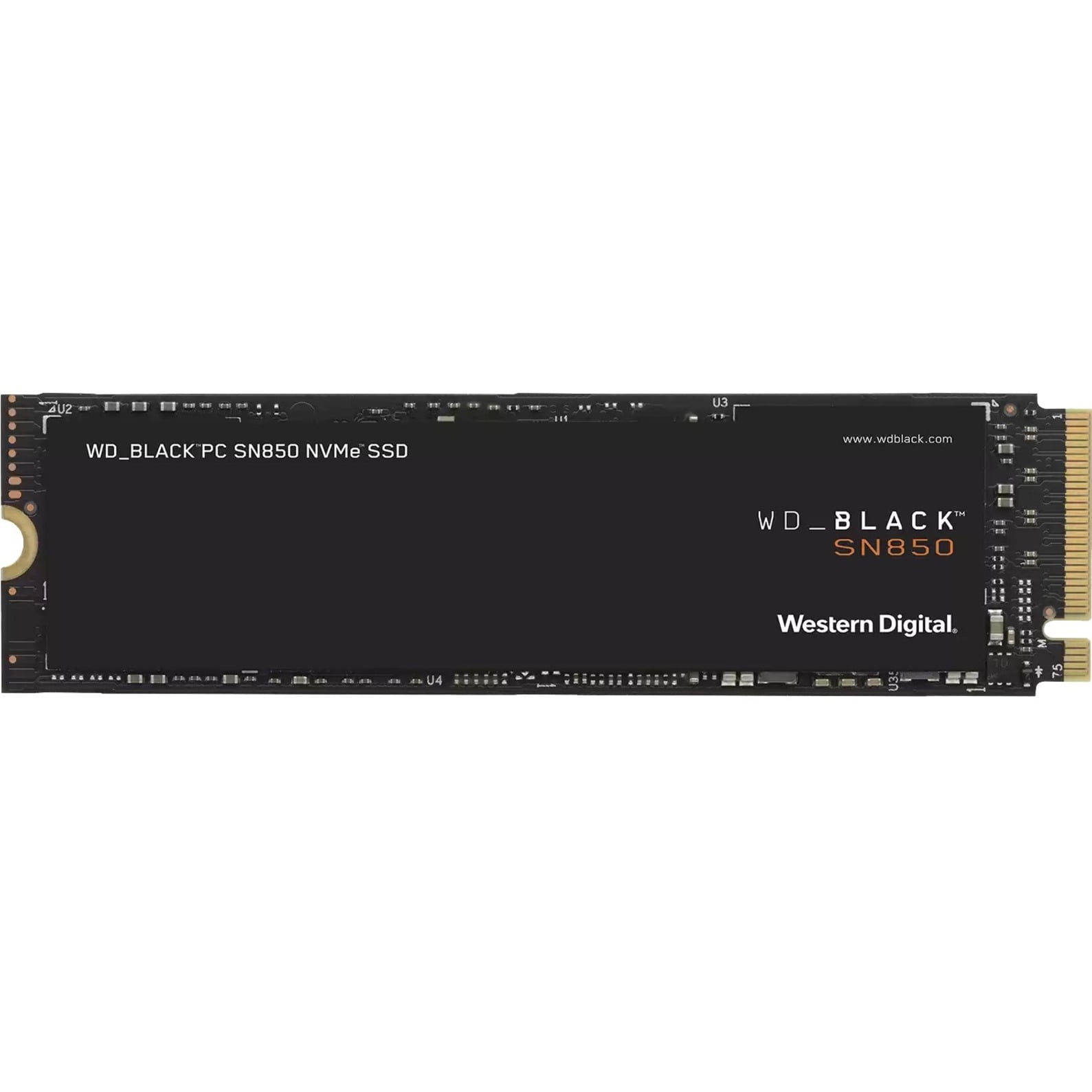 WD Black SN850 NVMe SSD WDS100T1X0E - SSD - 1 TB - internal - M.2