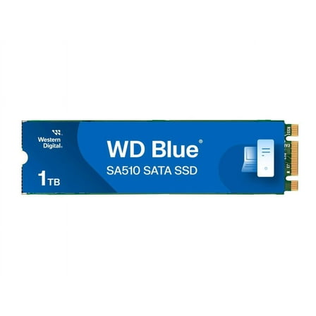 Western Digital 1TB WD Blue SA510 SATA SSD, Internal M.2 2280 Solid State Drive - WDS100T3B0B-00AXS0
