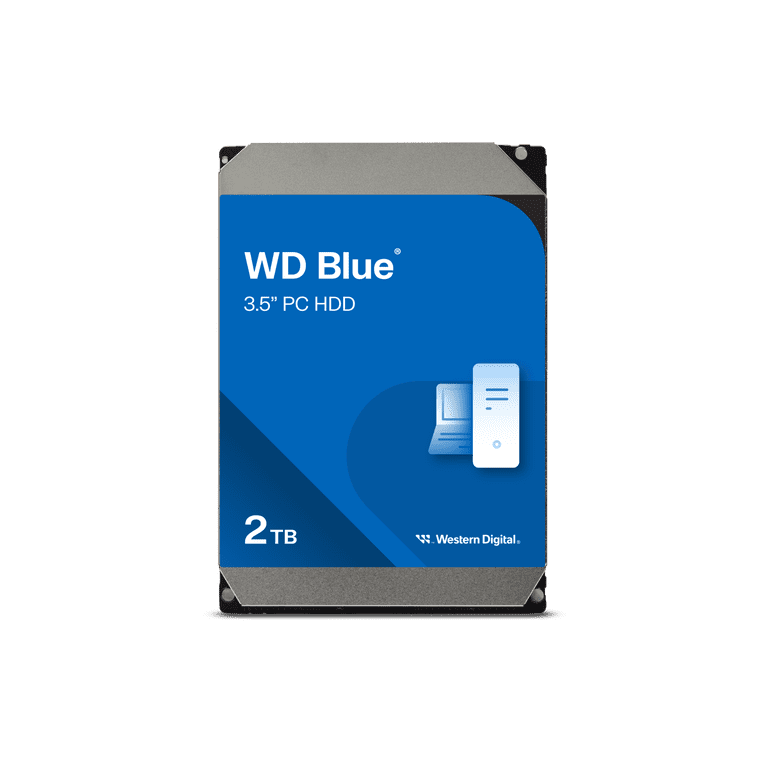 WD Blue 2TB Internal Storage HDD - 5400 RPM SATA 6Gb/s 64MB Cache