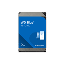 Western Digital 2TB WD Blue PC Desktop Hard Drive, 3.5'' Internal CMR Hard Drive, 5400 RPM, 64MB Cache - WD20EZRZ