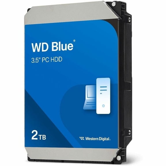 WD Blue 2TB Desktop Hard Disk Drive - 5400 RPM SATA 6Gb/s 64MB Cache 3.5 Inch - WD20EARZ