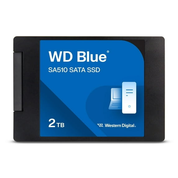Western Digital 2TB WD Blue SA510 SATA SSD, Internal 2.5”/7mm Cased Solid State Drive - WDS200T3B0A-00C7K0