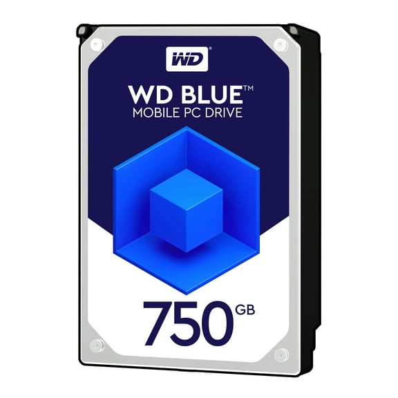 WD Blue 750GB Mobile 9.50mm Hard Disk Drive - 5400 RPM SATA 6Gb/s 8MB Cache 2.5 Inch - WD7500BPVX