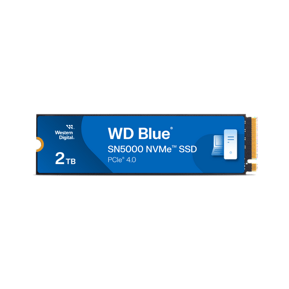 Western Digital 2TB WD Blue SN5000 NVMe SSD, PCIe Gen 4.0 Internal Solid State Drive