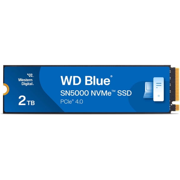 WD Blue SN5000 2TB NVMe PCIe Gen4 x4 M.2 Internal SSD