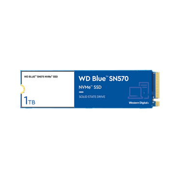 WD Blue SN570 WDBB9E0010BNC-WRSN 1 TB Solid State Drive, M.2 2280 Internal, PCI Express NVMe (PCI Express NVMe 3.0 x4)