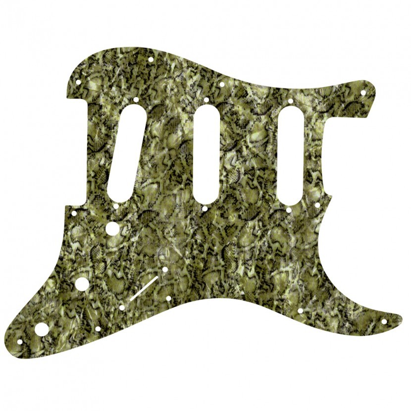 WD Custom Pickguard For Fender Stratocaster #35 Black Abalone