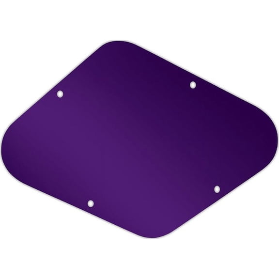 WD Custom Pickguards Electronics Cavity Cover For D'Angelico Guitars #10PR Purple Mirror