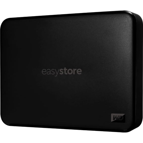 WD Easystore 6TB Portable External Hard Drive, USB 3.2 Gen 1, Plug & Play WDBUWJ0060BBK