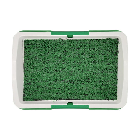 WD-Forest 17.7in Portable Dog Potty with Artificial Grass Mat Reusable Puppy Training Pad with Tray Indoor/Outdoor Pet Toilet for Small Dogs