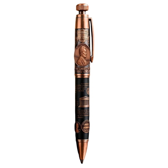 WD-Forest 5ml The Last Cent 2025 Commemorative Pen Retro Artistic Relief Commemorative Pen History Enthusiasts Collect Writing Instruments