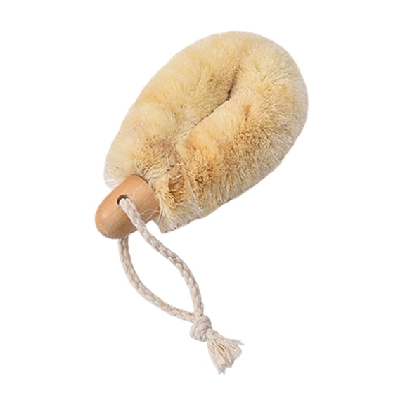 WD-Forest 9" Natural Sisal Exfoliating Shower Brush 2-in-1 Body Scrubber & Kitchen Cleaning Brush for Deep Cleansing