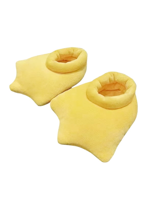 Cartoon Feet Slippers, Soft Plush Animal Slides, Warm Non- Indoor Shoes for Winter Party