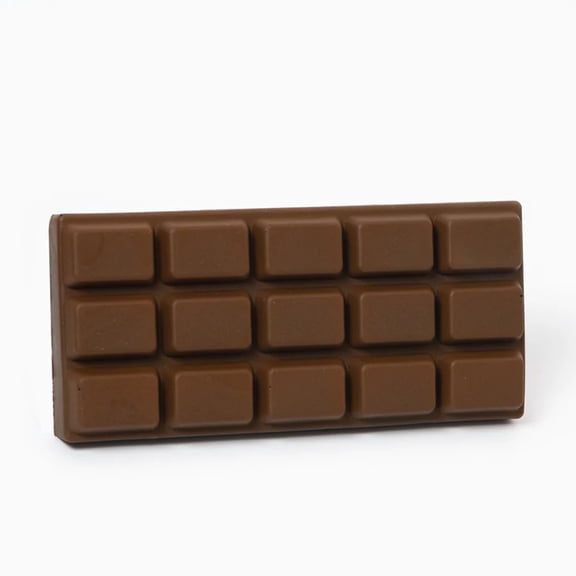 WD-Forest Novelty Chocolate Bar Squeeze Toy 6.3" Soft Slow Rebound Stress Reliever Realistic Tactile Fidget Toy for Party Favors & Desk Play Anxiety Reducer