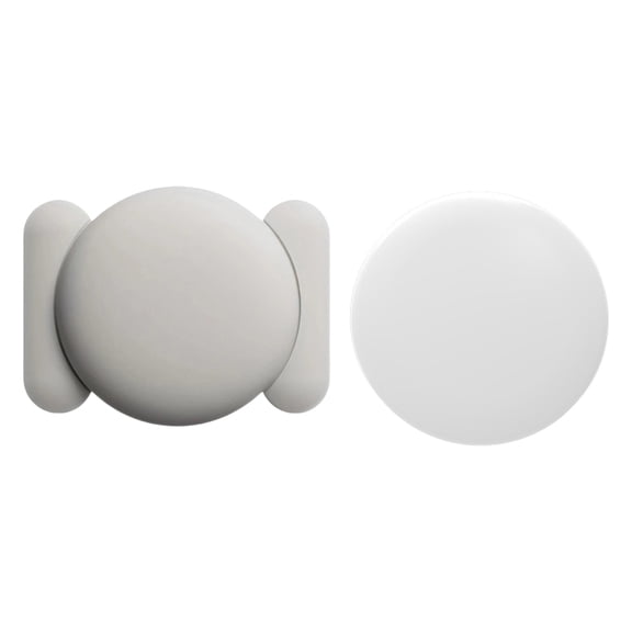 WD-Forest Smart Anti-Lost Tracking Locator 2.4 in Round GPS Tracking Device ABS Portable Item Finder for Pets & Luggage & Keys