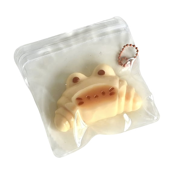 WD-Forest Soft Croissant Frog Stress Relief Toy 3.9" Slow Rising Sensory Fidget Cute Calming Anxiety Squishy for Daily Relaxation Desk Decor & Party Favor